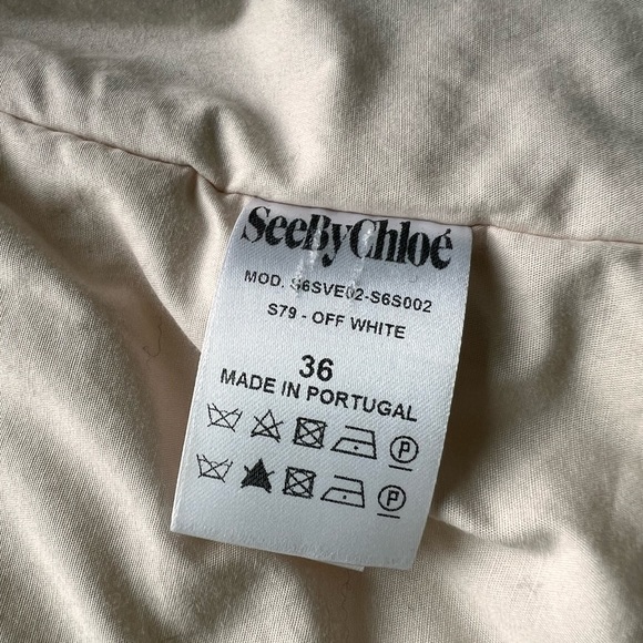 ❗️clearance❗️ See By Chloe - Faux Fur Puffed Jacket Cream Size 36 - Picture 7 of 10